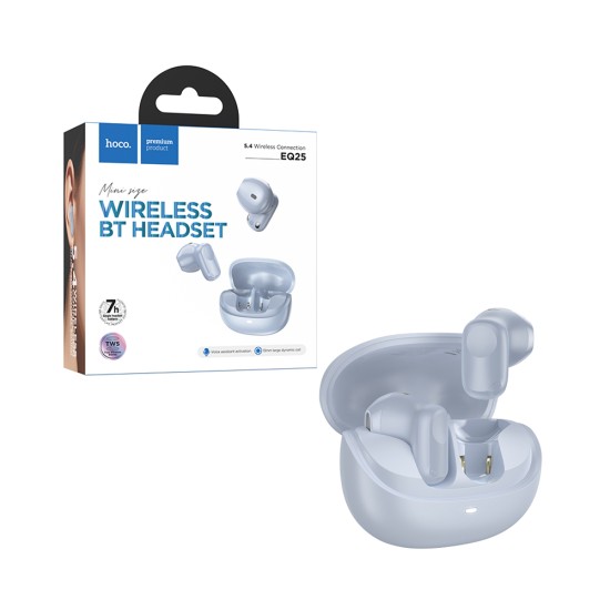 Auscultadores Sem Fio True Hoco EQ25 Unimpeded Estrela Azul